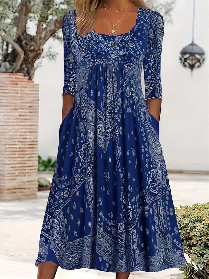 Fionnuala | Casual Long-Sleeve Midi Dress