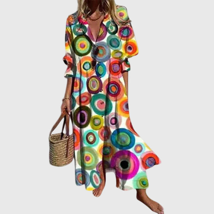 Sorcha | Elegant Bohemian Maxi Dress