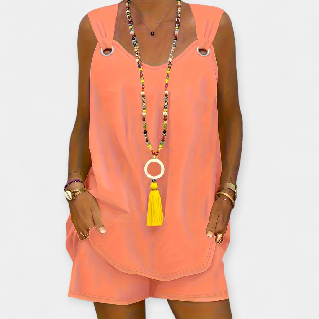 Brigid | Sleeveless Top and Shorts Set