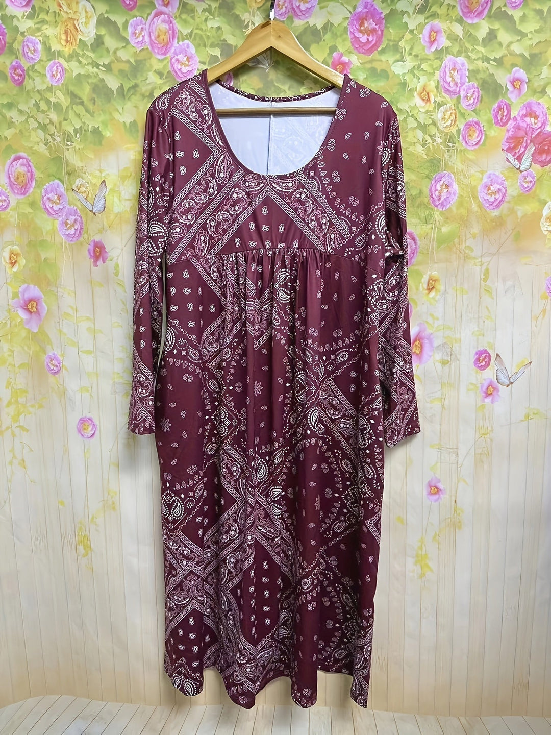 Fionnuala | Casual Long-Sleeve Midi Dress