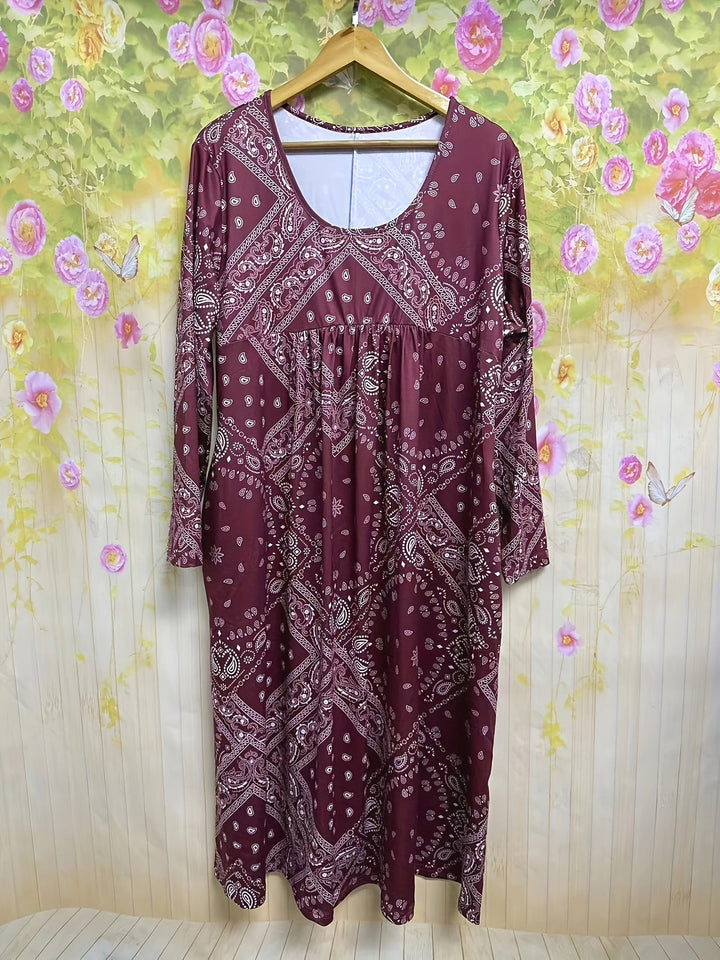 Fionnuala | Casual Long-Sleeve Midi Dress