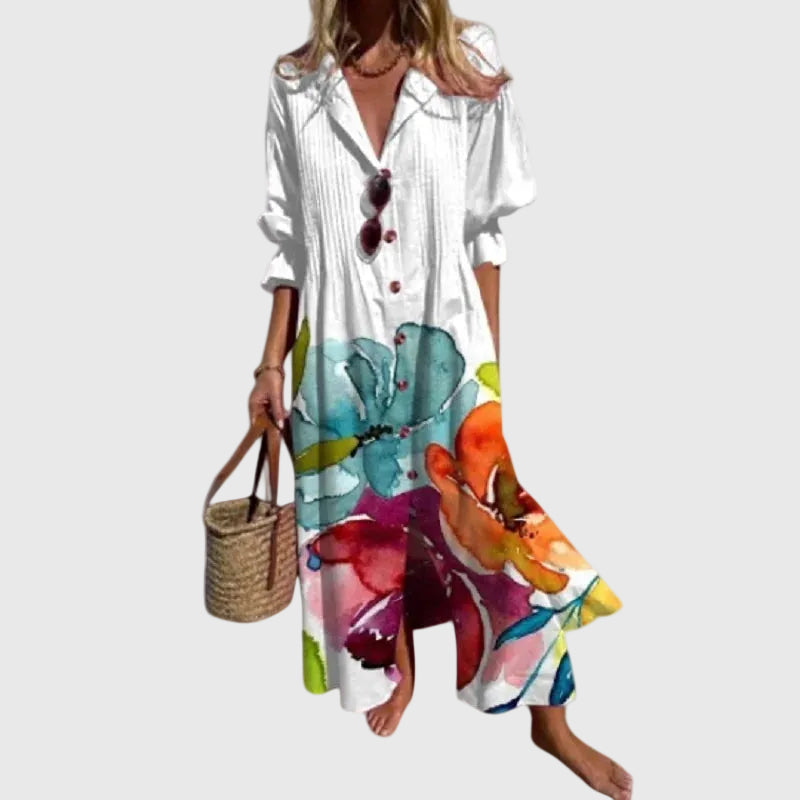 Sorcha | Elegant Bohemian Maxi Dress