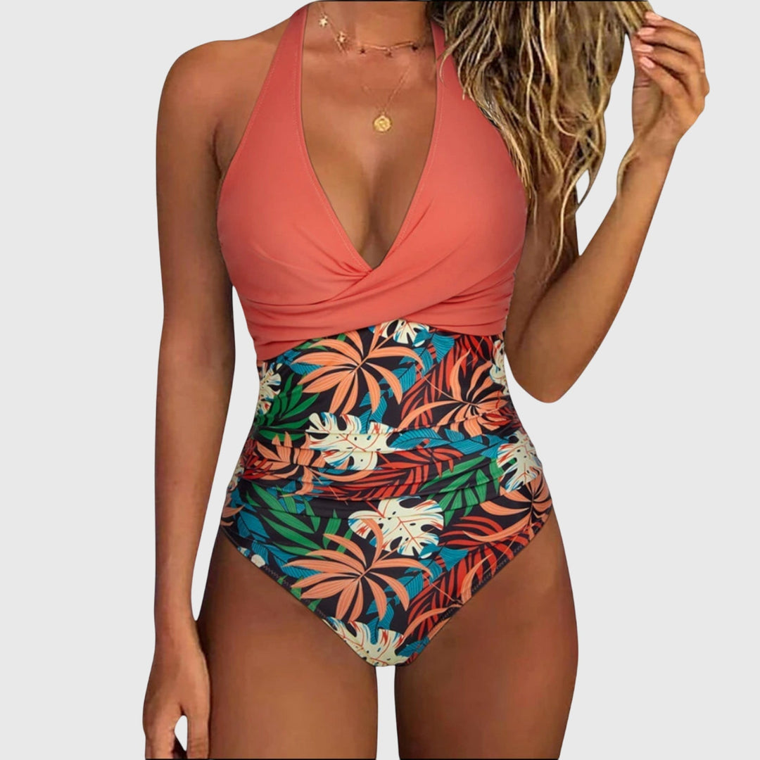 Sadhbh | Elegant V-Neckline Swimsuit