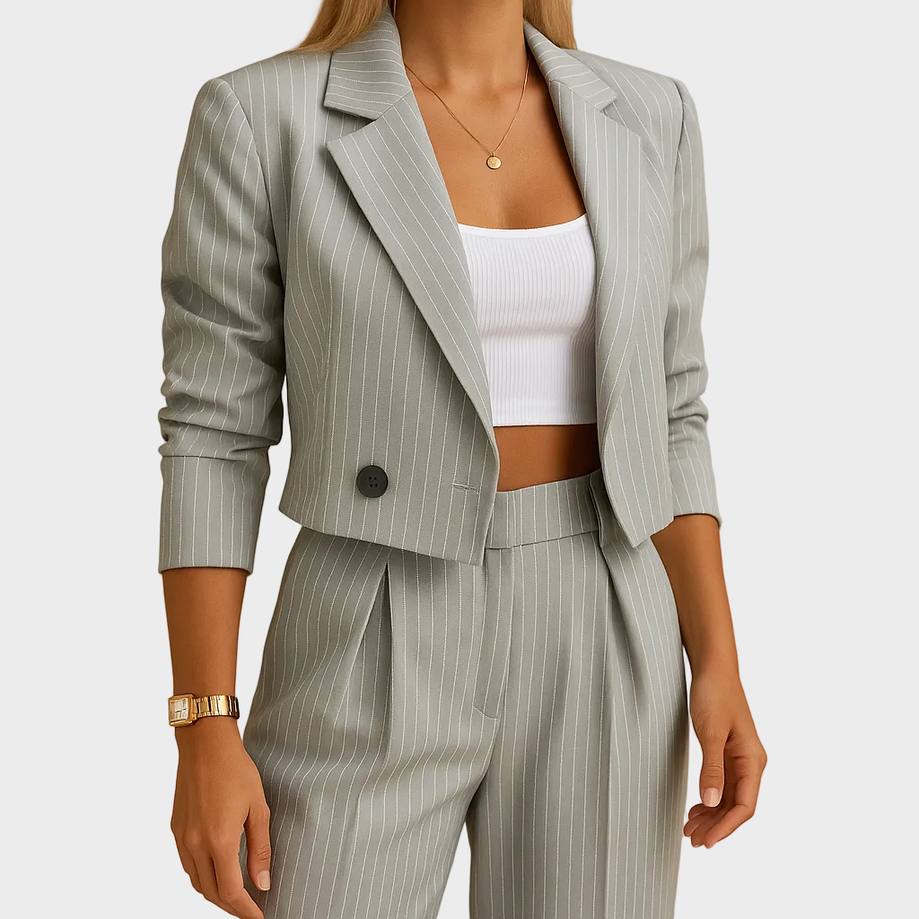 Rinach | Elegant blazer and trousers set for women