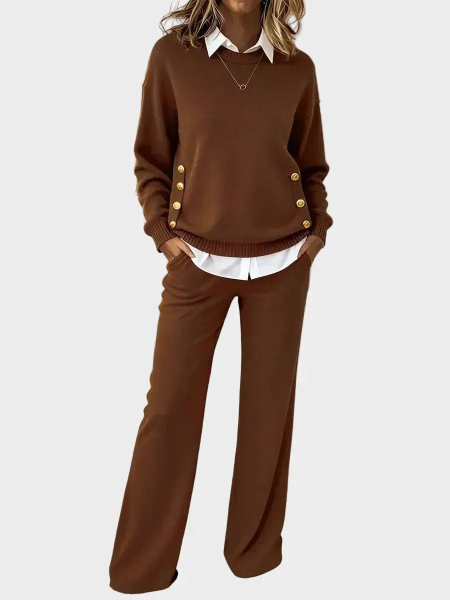 Grella | Elegant Sweater Set with Buttons