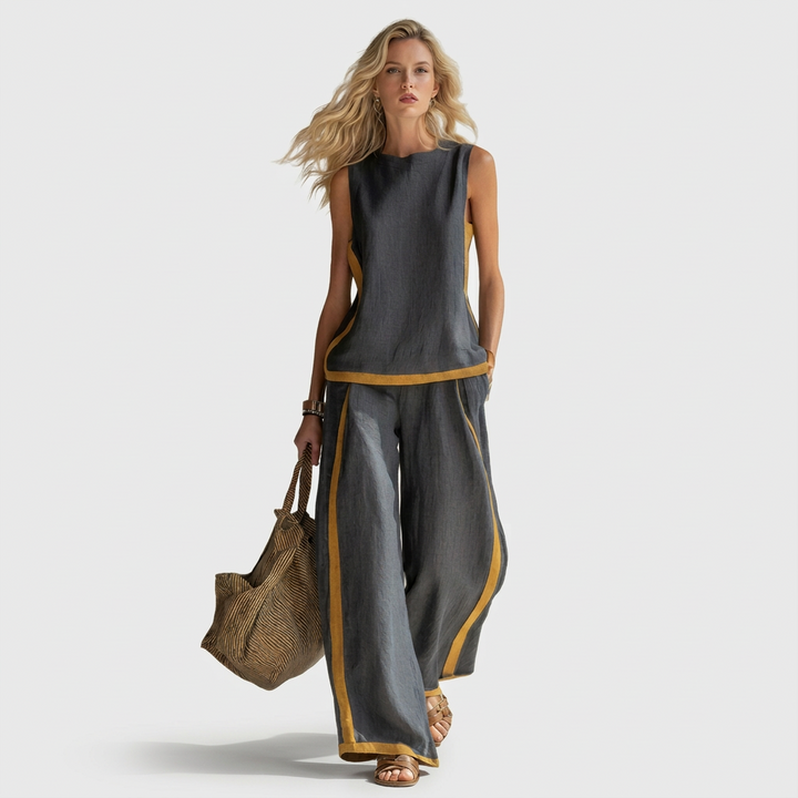 Derbforgaill | Elegant Linen Clothing Set