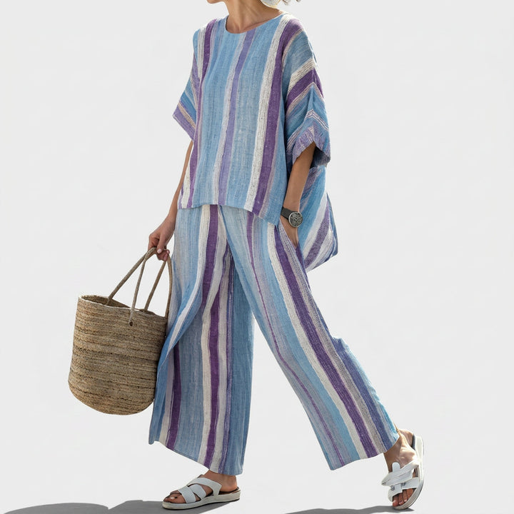 Saorla | Striped Malva Set