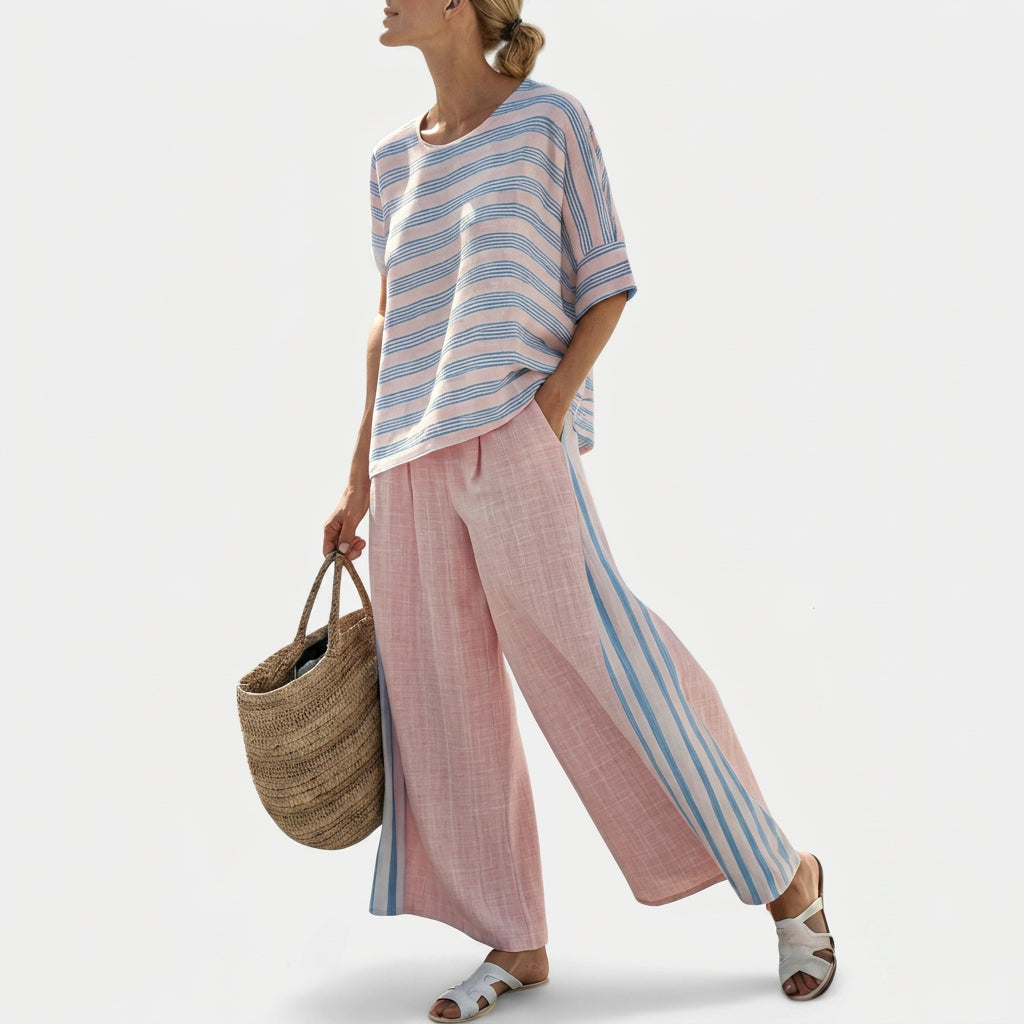 Mebh | Pink Bamboo Linen Set