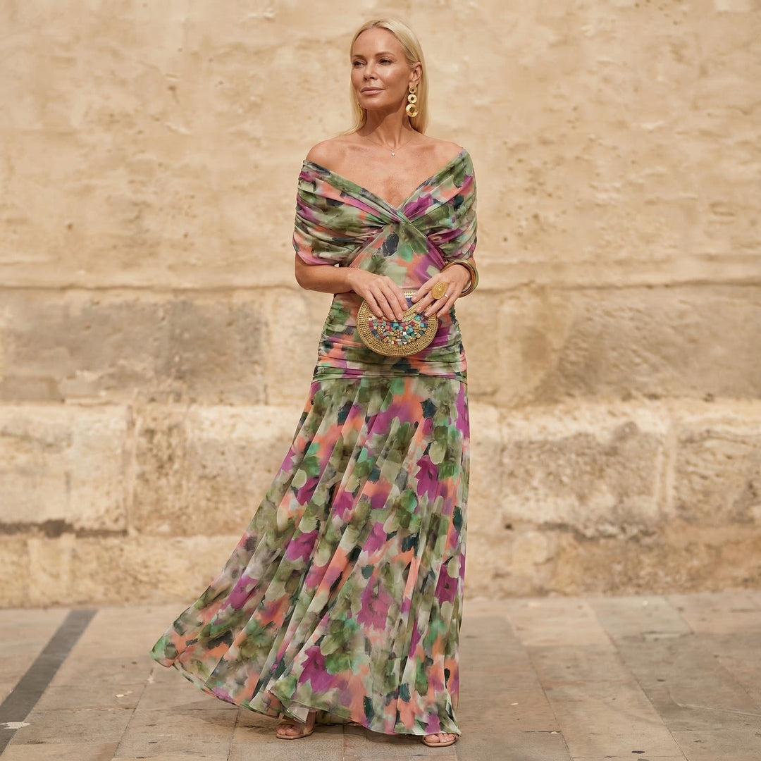 Aoife | Elegant Colourful Dress