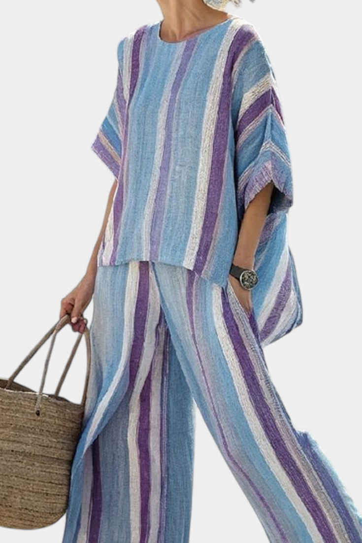 Saorla | Striped Malva Set