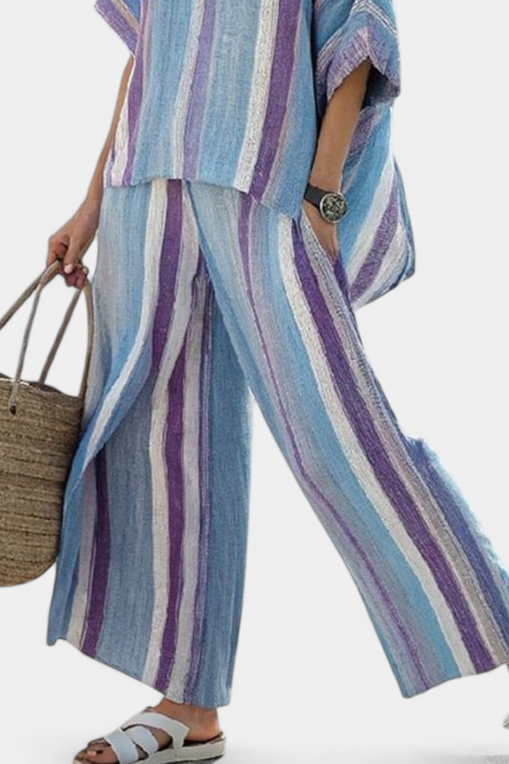 Saorla | Striped Malva Set