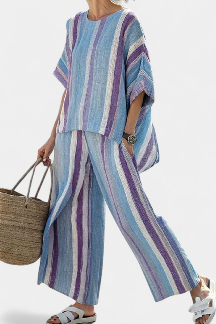 Saorla | Striped Malva Set