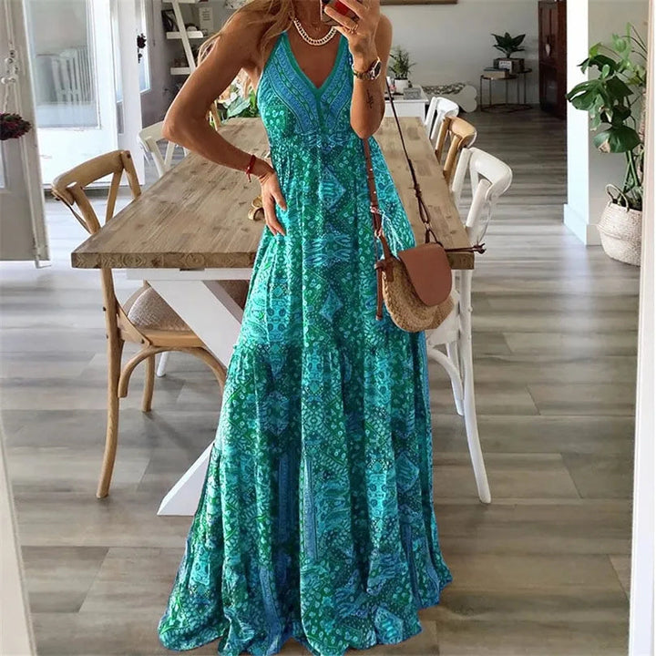 Fionnait | Sleeveless Boho Dress