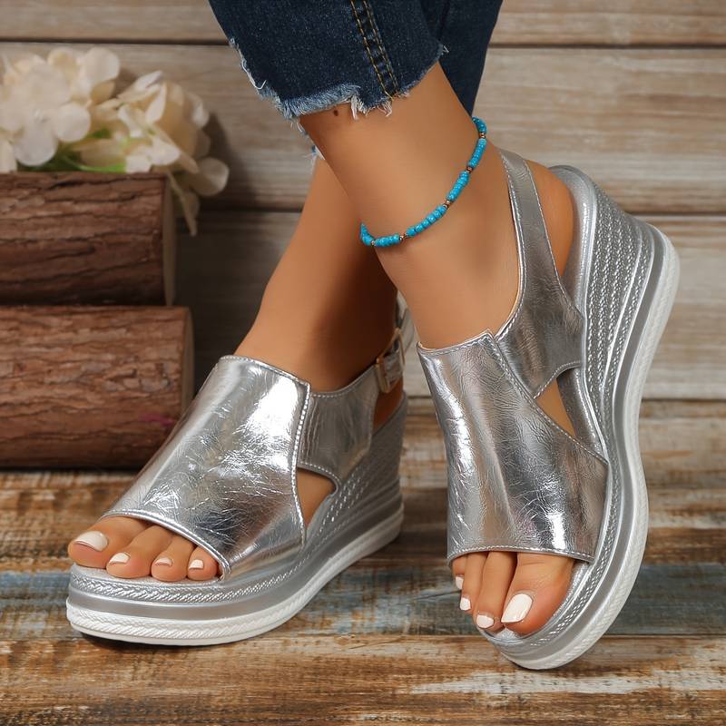 Sinead | Stylish Metallic Sandals