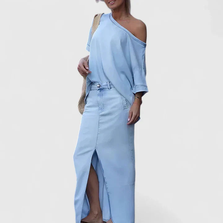 Stella | Elegant Maxi Skirt Set