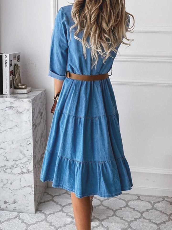 Líadán | Casual Elegant Denim Dress