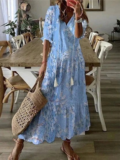 Niamh | Effortless Boho Style Midi Dress