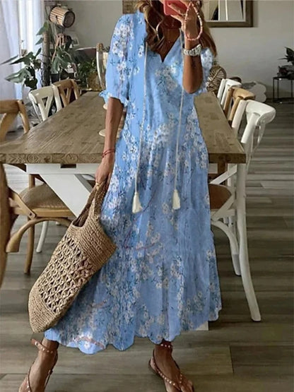Brigid | Boho Dress with Tummy Cover