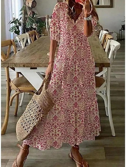 Brigid | Boho Dress with Tummy Cover