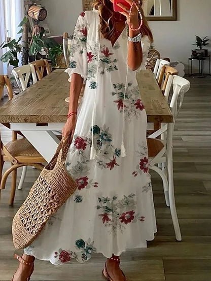 Niamh | Effortless Boho Style Midi Dress