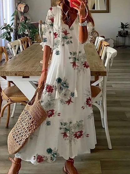 Brigid | Boho Dress with Tummy Cover
