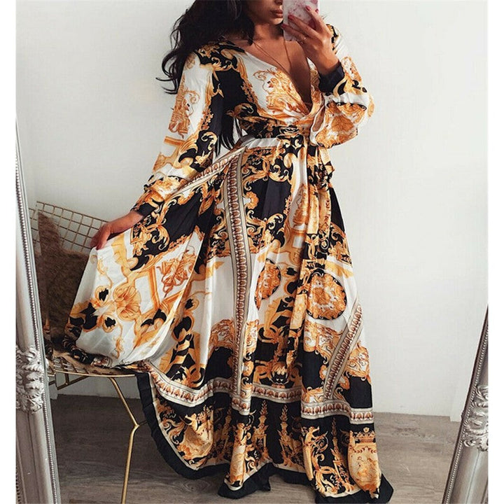 Fionnuala | Printed Boho Dress