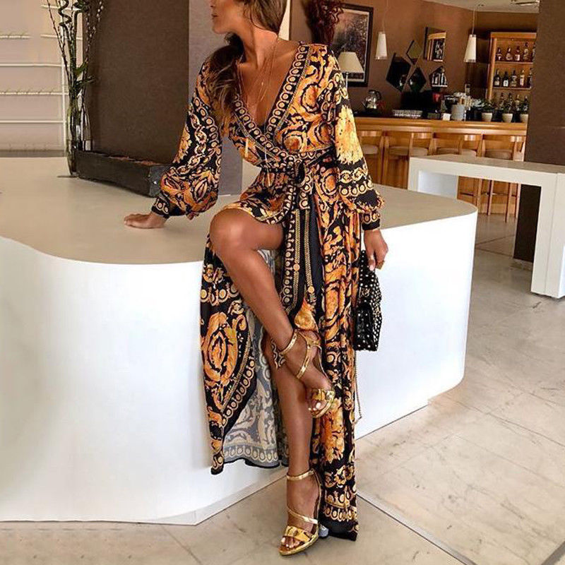 Fionnuala | Printed Boho Dress