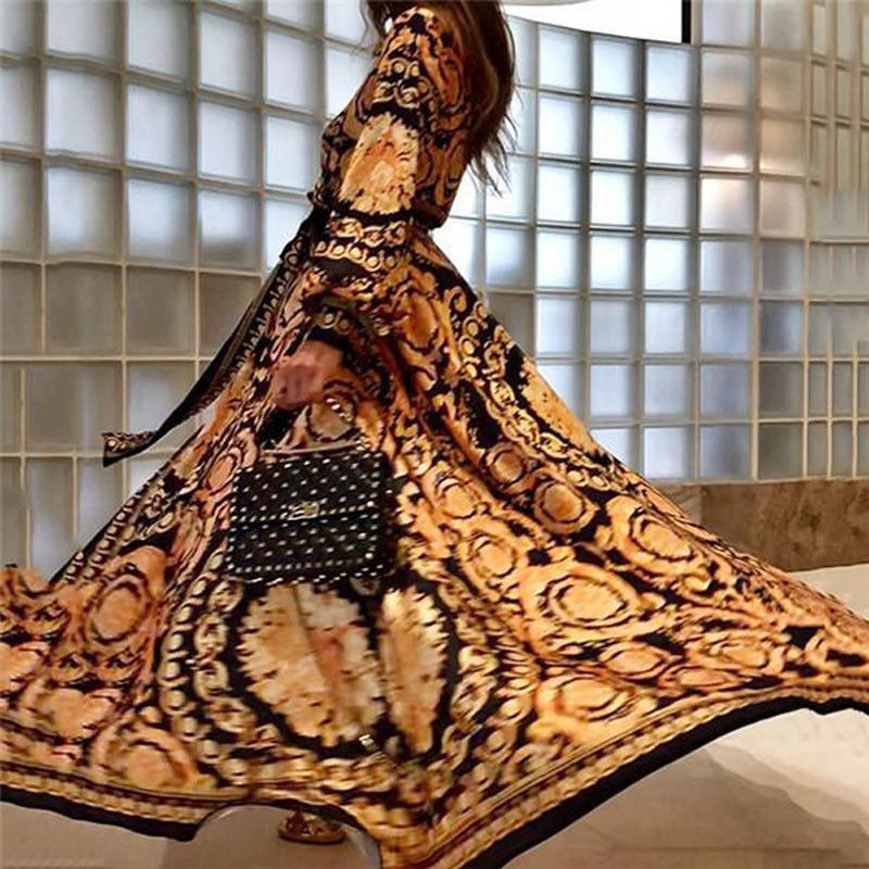 Fionnuala | Printed Boho Dress